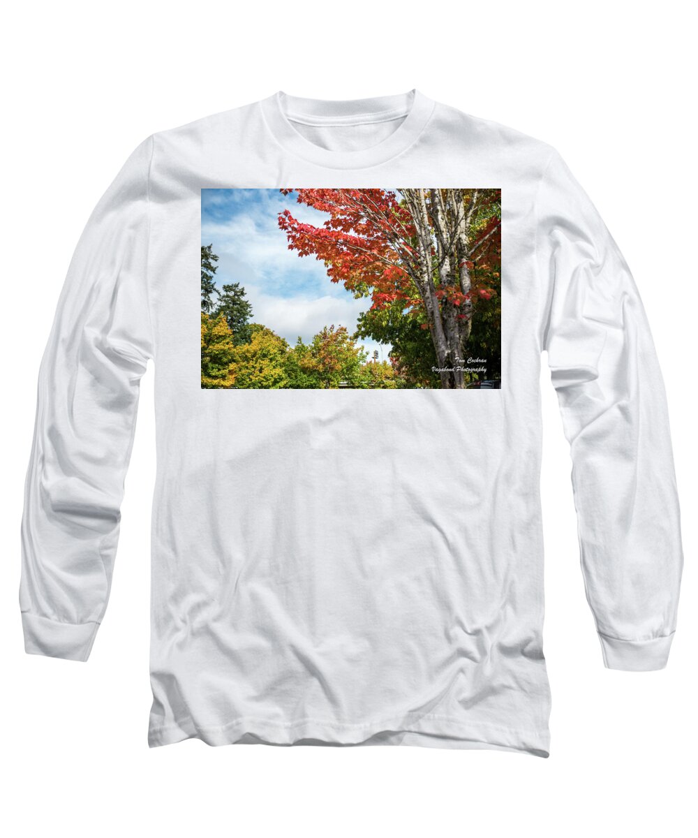 Red White And Blue Long Sleeve T-Shirt featuring the photograph Red, White, and Blue by Tom Cochran