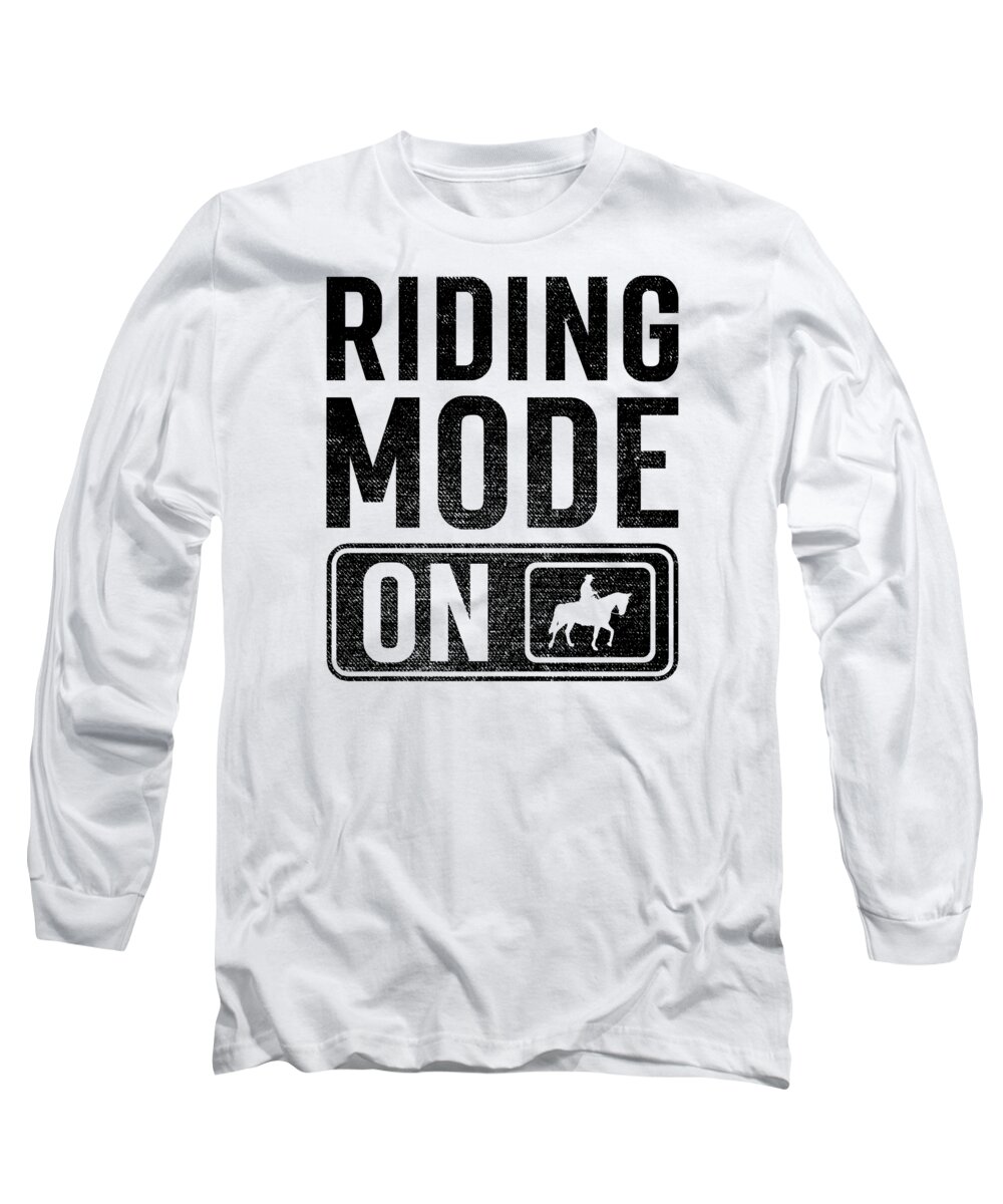 Riding Long Sleeve T-Shirt featuring the digital art Riding Mode on by Manuel Schmucker