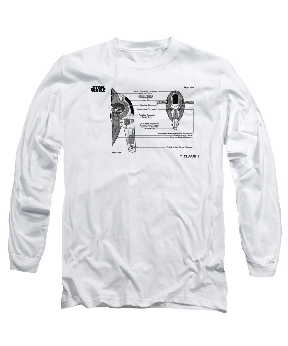 Slave I Long Sleeve T-Shirt by Dennson Creative - Fine Art America