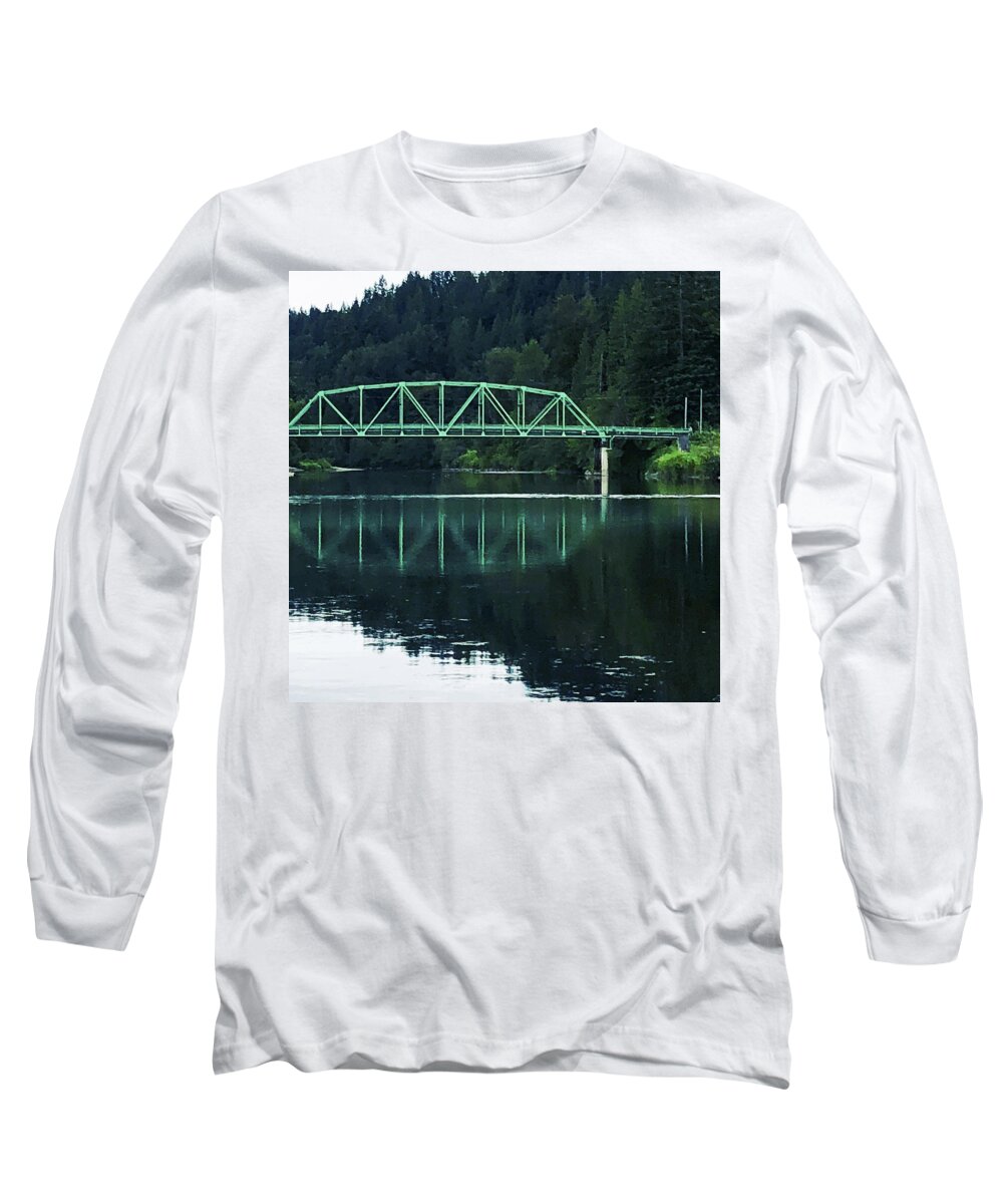 Bridge Long Sleeve T-Shirt featuring the photograph Stossel Bridge by Grey Coopre
