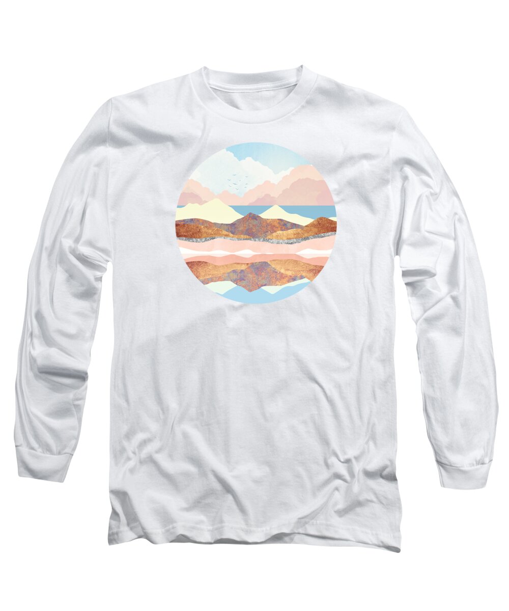 Digital Long Sleeve T-Shirt featuring the digital art Summers Day by Spacefrog Designs