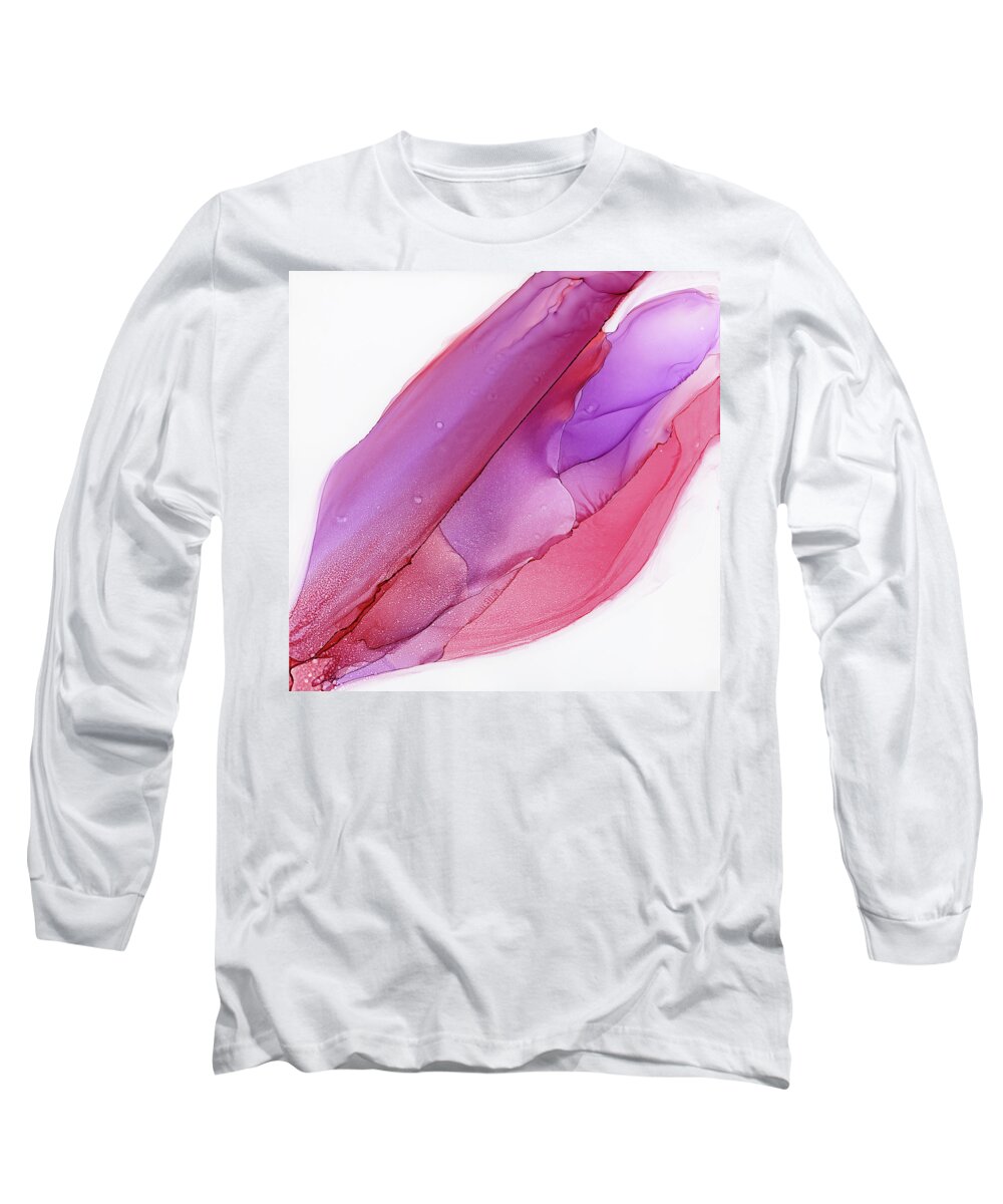 Alcohol Long Sleeve T-Shirt featuring the painting The Birth of Things by KC Pollak