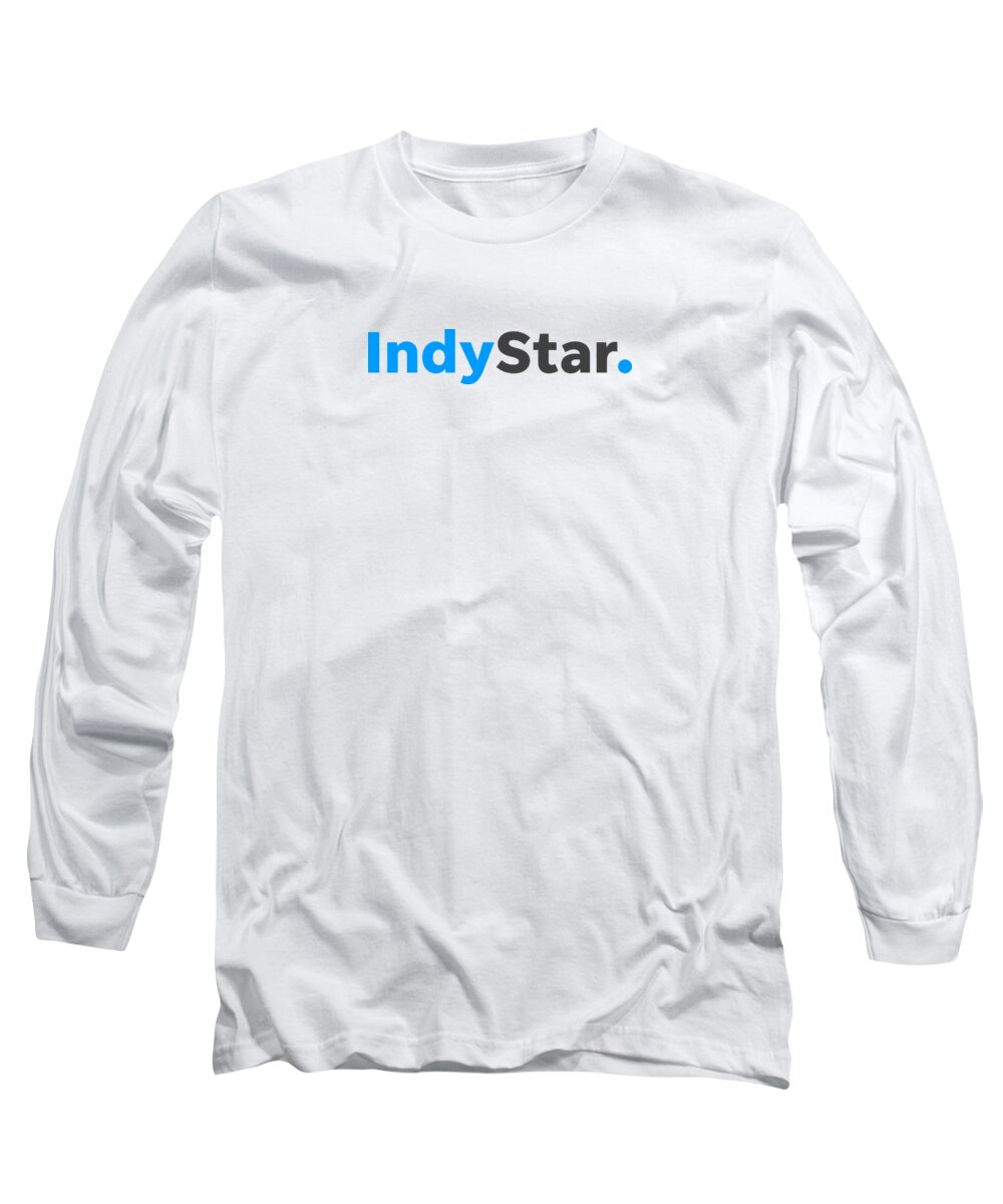 Indianapolis Long Sleeve T-Shirt featuring the digital art The Indy Star Color Logo by Gannett Co