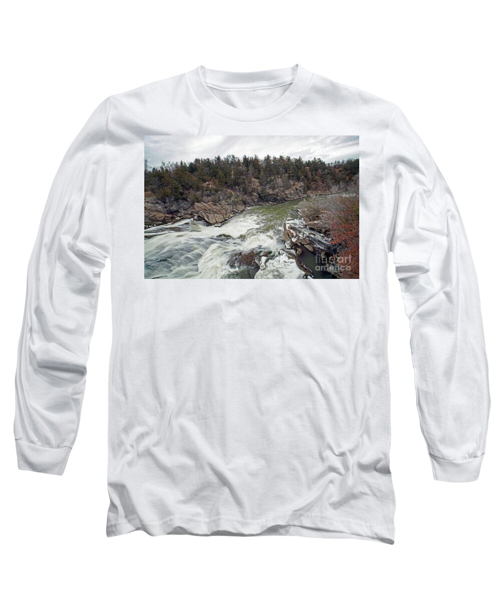 Redwood Falls Long Sleeve T-Shirt featuring the photograph The Redwood River by Natural Focal Point Photography