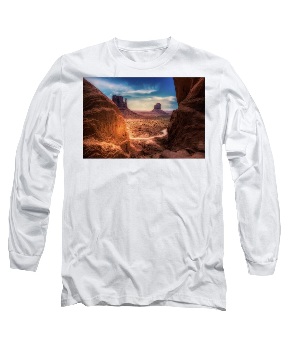Arizona Long Sleeve T-Shirt featuring the photograph The Silver Valley by Micah Offman