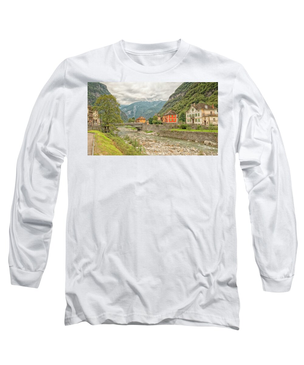 River Long Sleeve T-Shirt featuring the photograph Tranquility by Uri Baruch