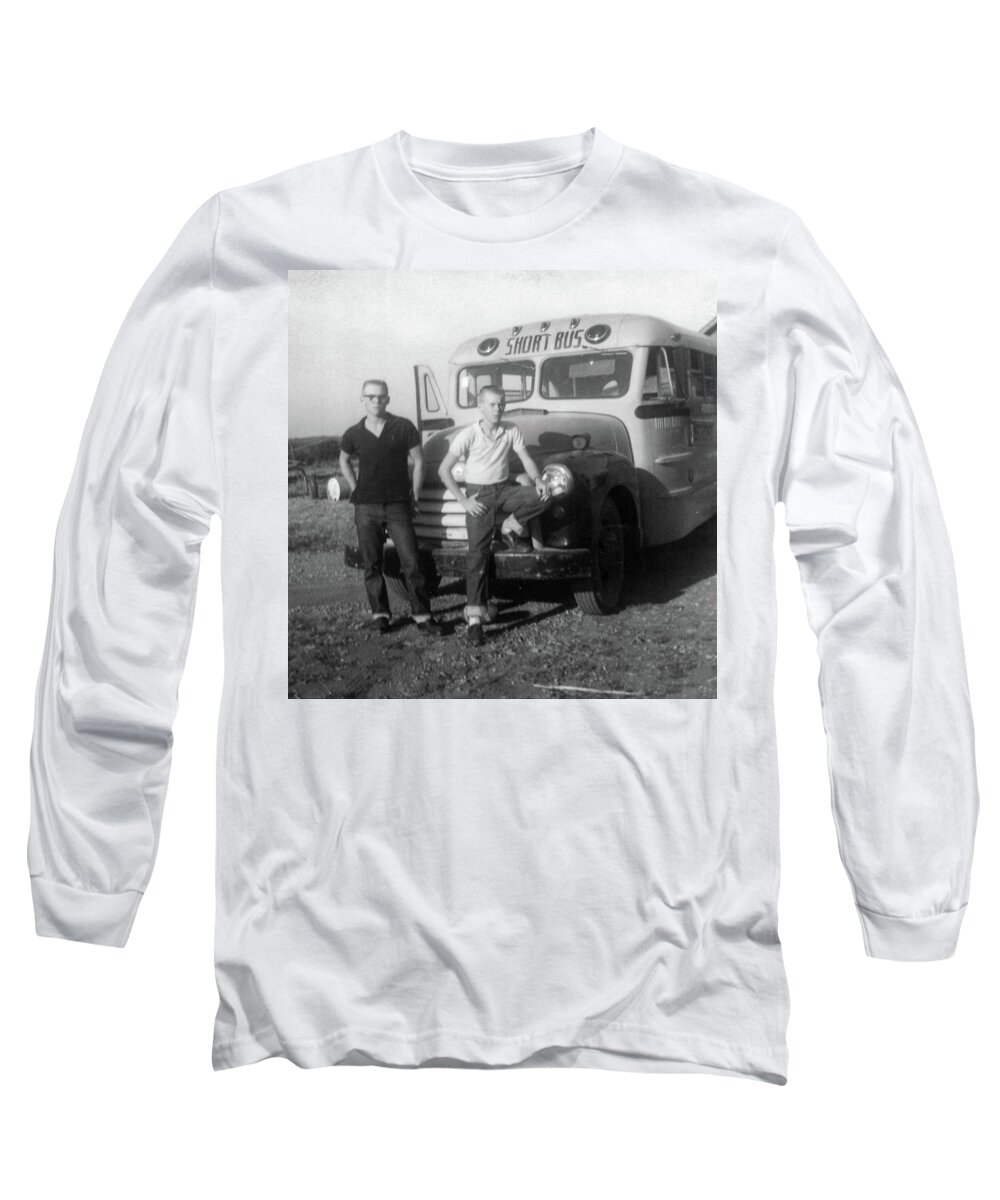 School Bus Long Sleeve T-Shirt featuring the photograph Trend Setters by Unknown