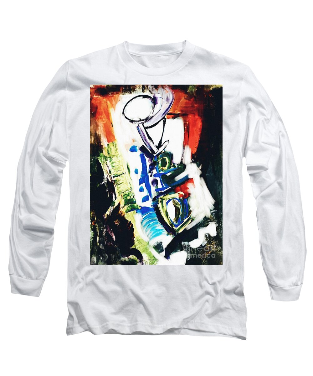 Contemporary Art Long Sleeve T-Shirt featuring the painting We are held within them by Jeremiah Ray
