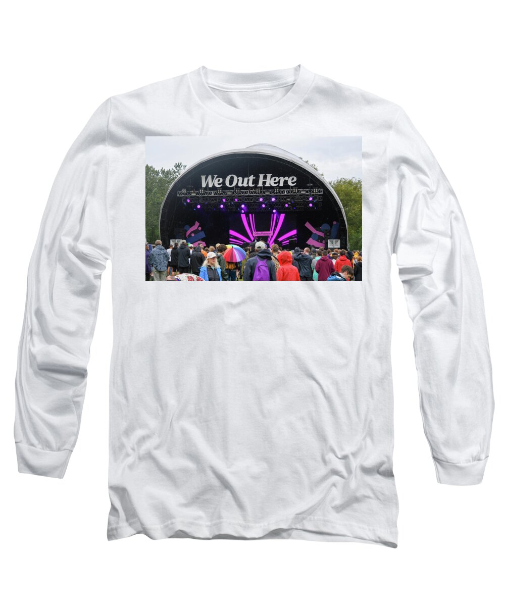 Abbots Ripton Long Sleeve T-Shirt featuring the photograph We Out Here Music Festival by Andrew Lalchan