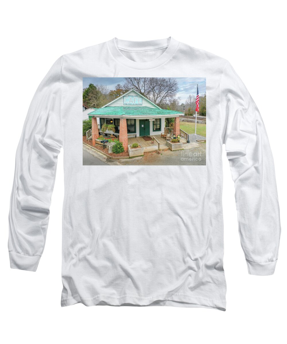 Whistle Stop Cafe Fried Green Tomatoes Long Sleeve T-Shirt featuring the photograph Whistle Stop Cafe Fried Green Tomatoes by Dustin K Ryan