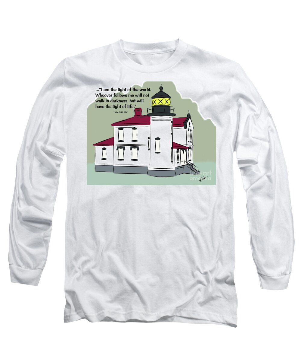 Admiralty-head Long Sleeve T-Shirt featuring the digital art Whoever Follows Me by Kirt Tisdale
