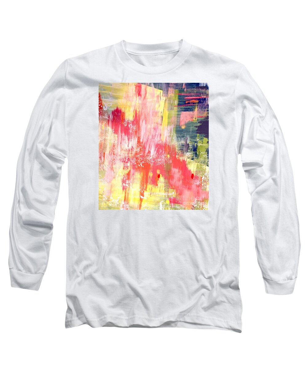 Abstract Long Sleeve T-Shirt featuring the painting World Upside Down by Christie Olstad