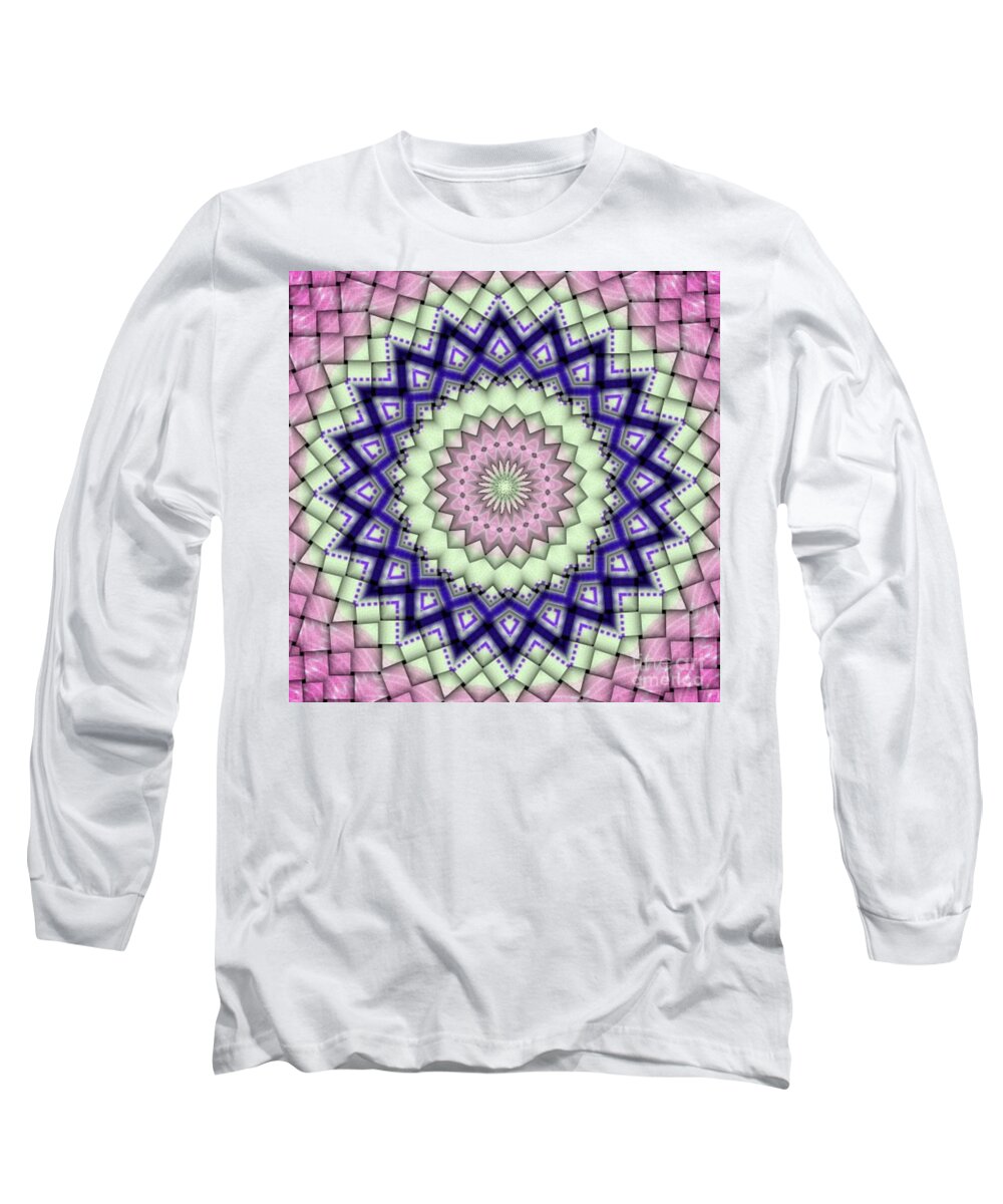  Long Sleeve T-Shirt featuring the digital art Woven Treat by Designs By L