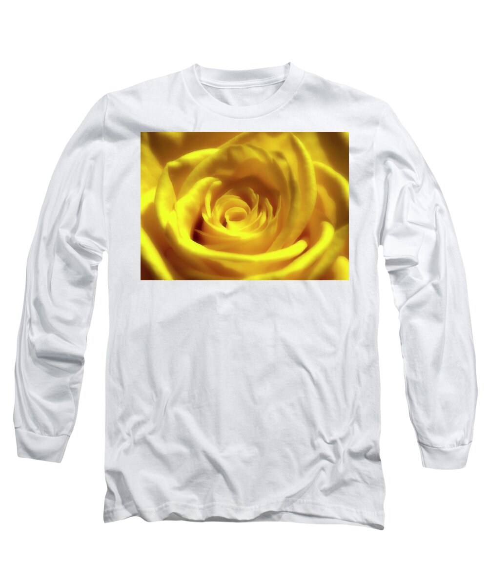 Rose Long Sleeve T-Shirt featuring the photograph Yellow Dream 2 by Johanna Hurmerinta