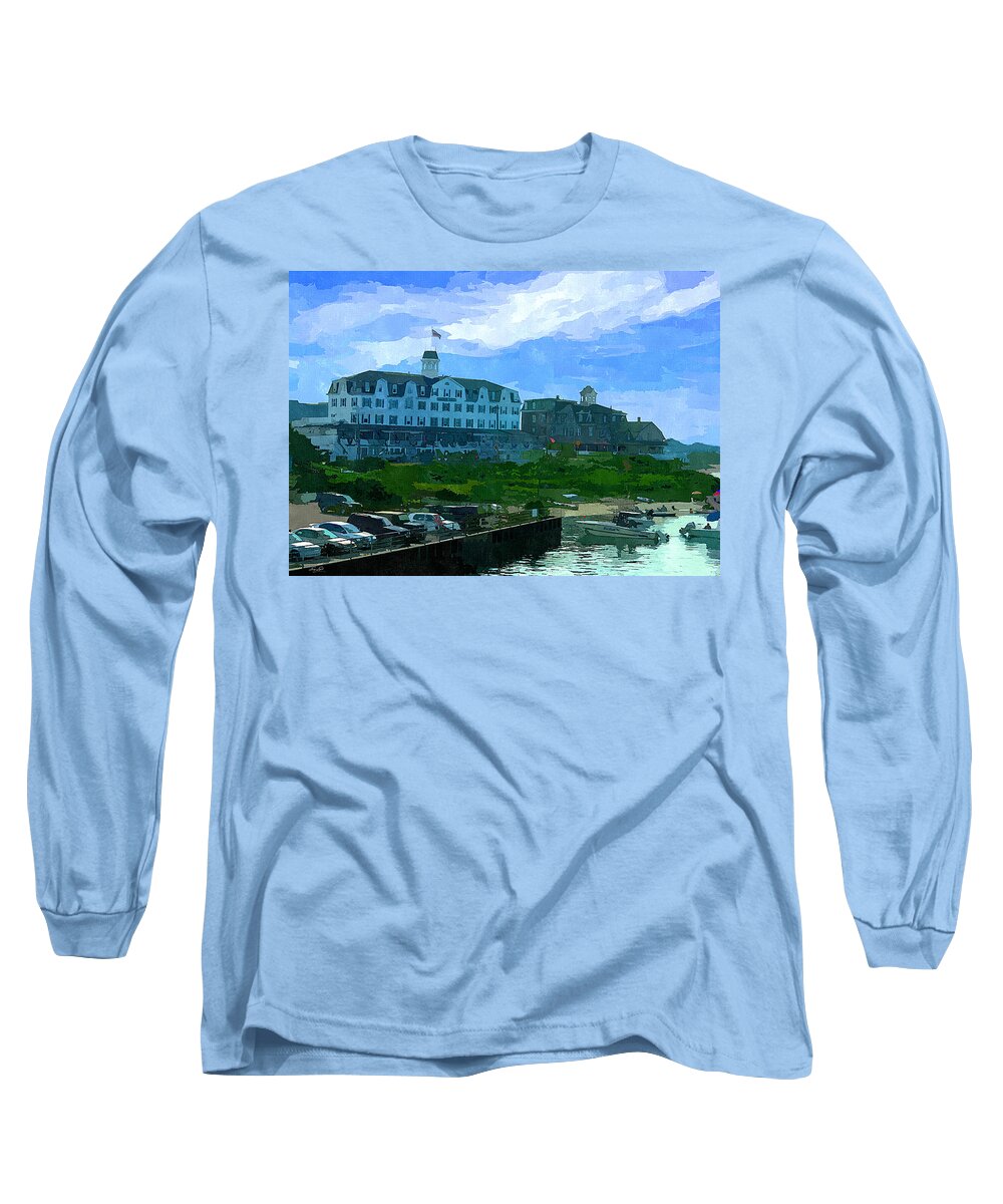 Block Island Long Sleeve T-Shirt featuring the photograph Block Island #1 by Lourry Legarde