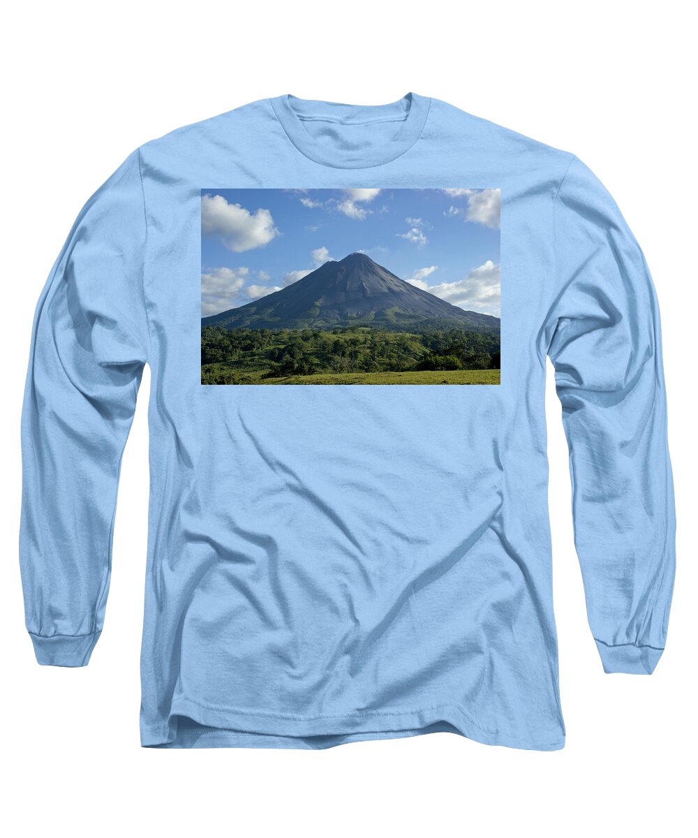 Arenal Volcano Long Sleeve T-Shirt featuring the photograph Arenal Volcano by Brian Kamprath