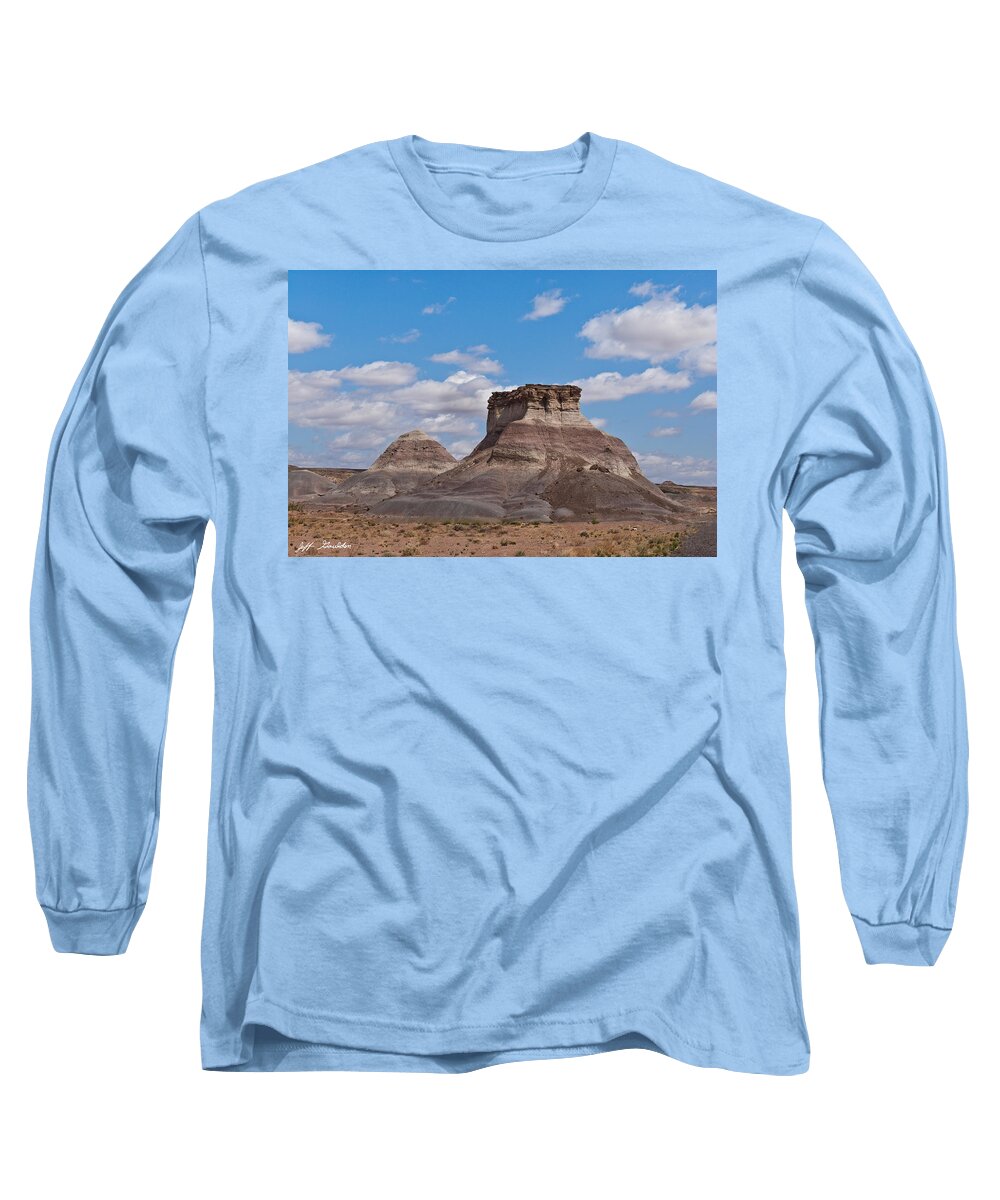 Arizona Long Sleeve T-Shirt featuring the photograph Arizona Desert and Mesa by Jeff Goulden