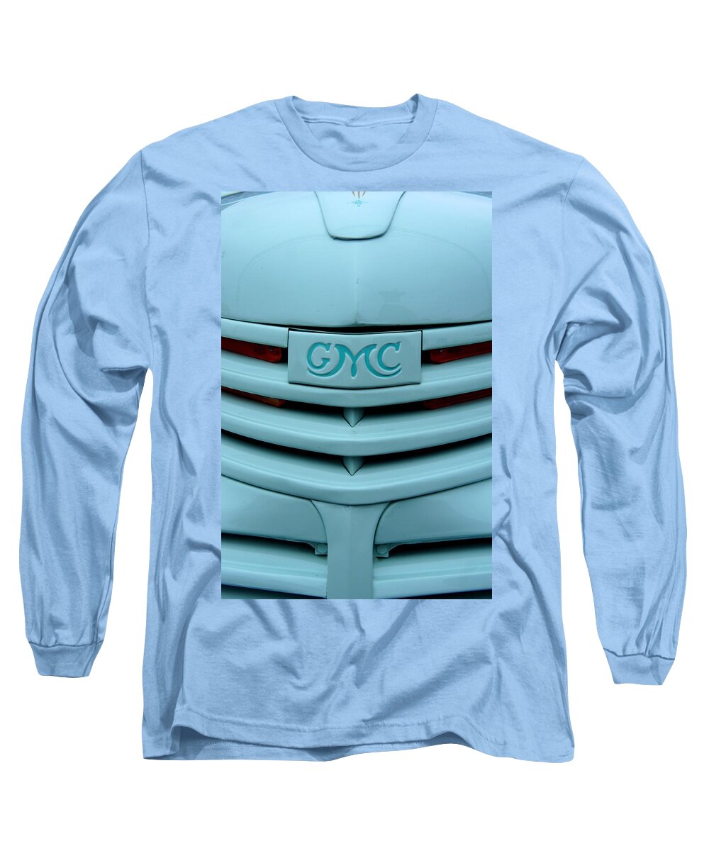 Blue Truck Long Sleeve T-Shirt featuring the photograph Baby Blue GMC by Laurie Perry