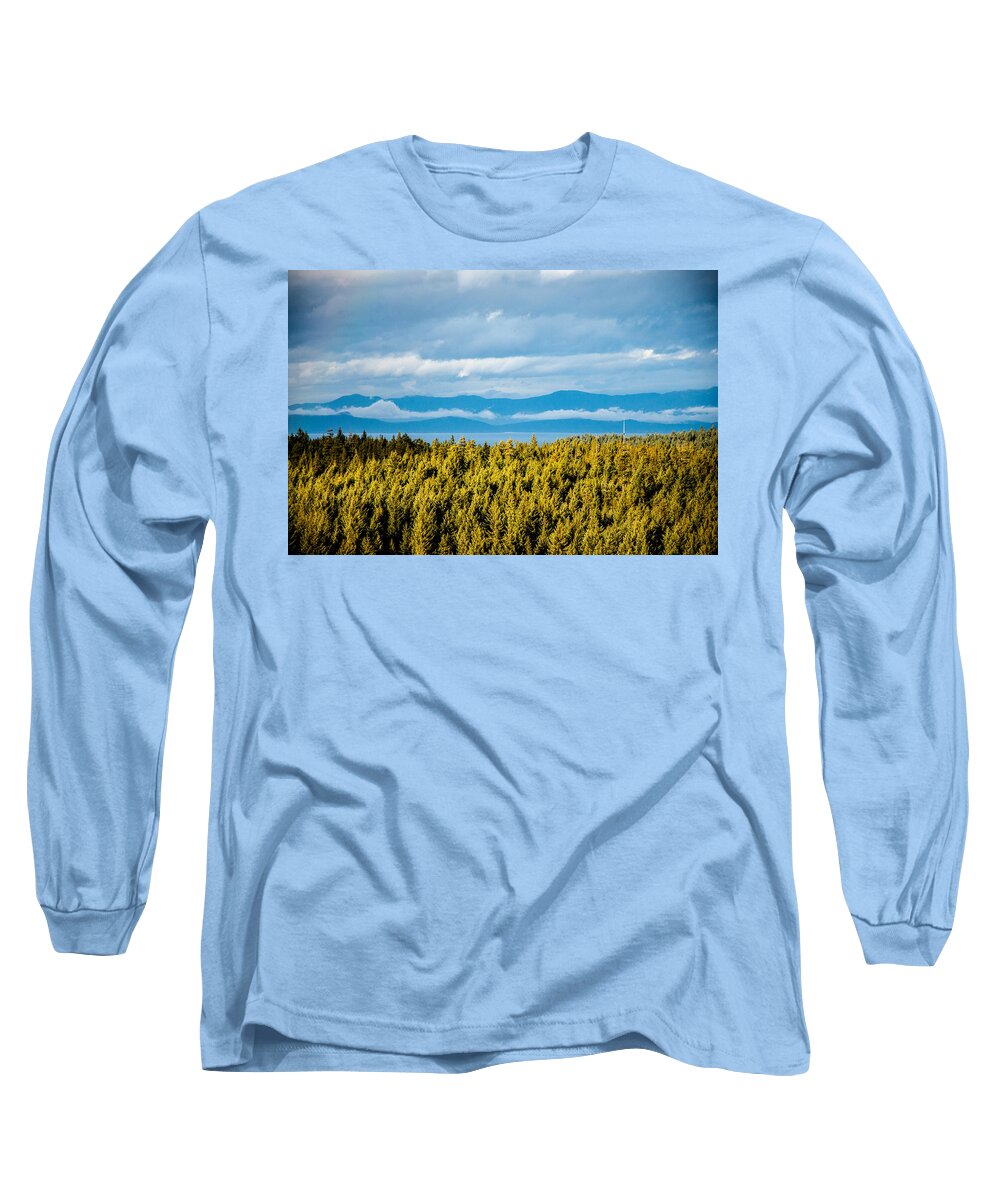 Backroad Long Sleeve T-Shirt featuring the photograph Backroad Ocean View by Roxy Hurtubise