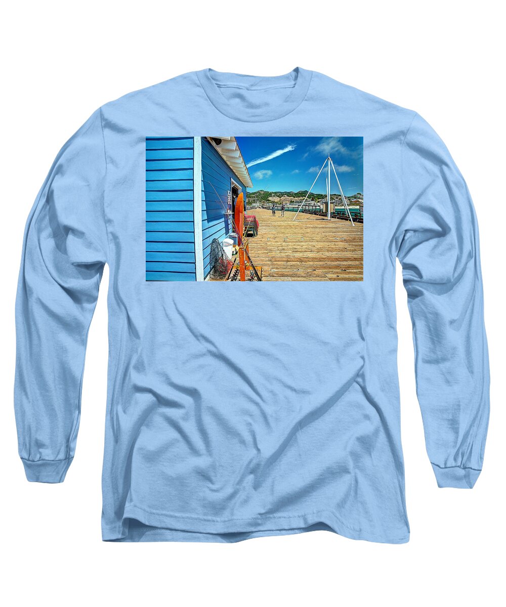 Pier Long Sleeve T-Shirt featuring the photograph Beach Rental by Richard Gehlbach