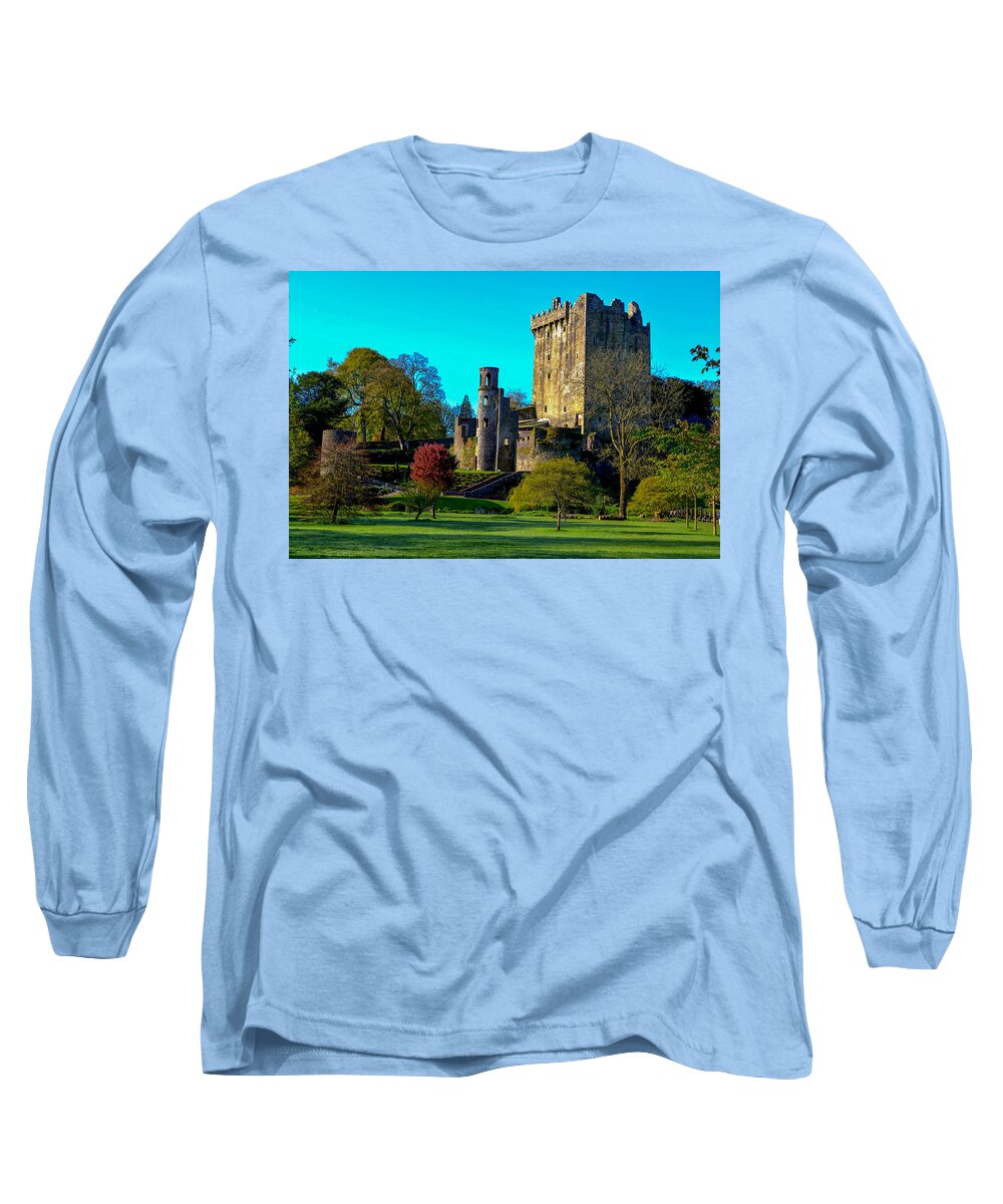 Ireland Long Sleeve T-Shirt featuring the photograph Blarney Castle - Ireland by Marilyn Burton