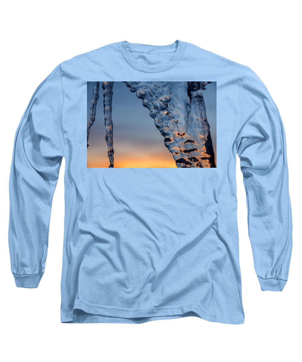Bill Pevlor Long Sleeve T-Shirt featuring the photograph Blue Ice by Bill Pevlor