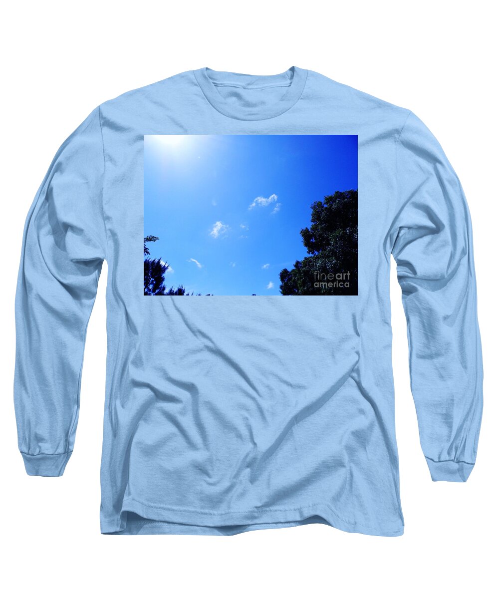 Clouds Long Sleeve T-Shirt featuring the photograph Blue Sky And Sunshine by D Hackett