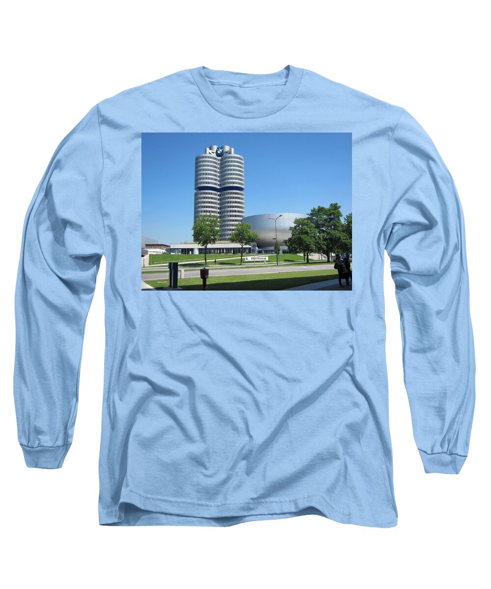 Bmw Long Sleeve T-Shirt featuring the photograph BMW Head Quaters by Pema Hou