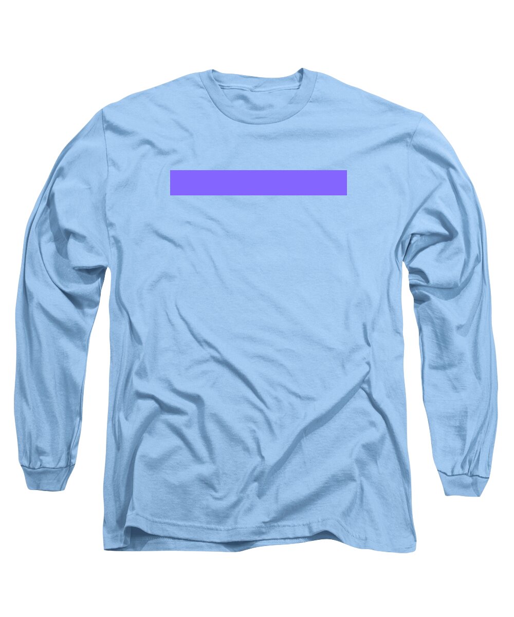 Abstract Long Sleeve T-Shirt featuring the digital art C.1.132-102-255.7x1 by Gareth Lewis