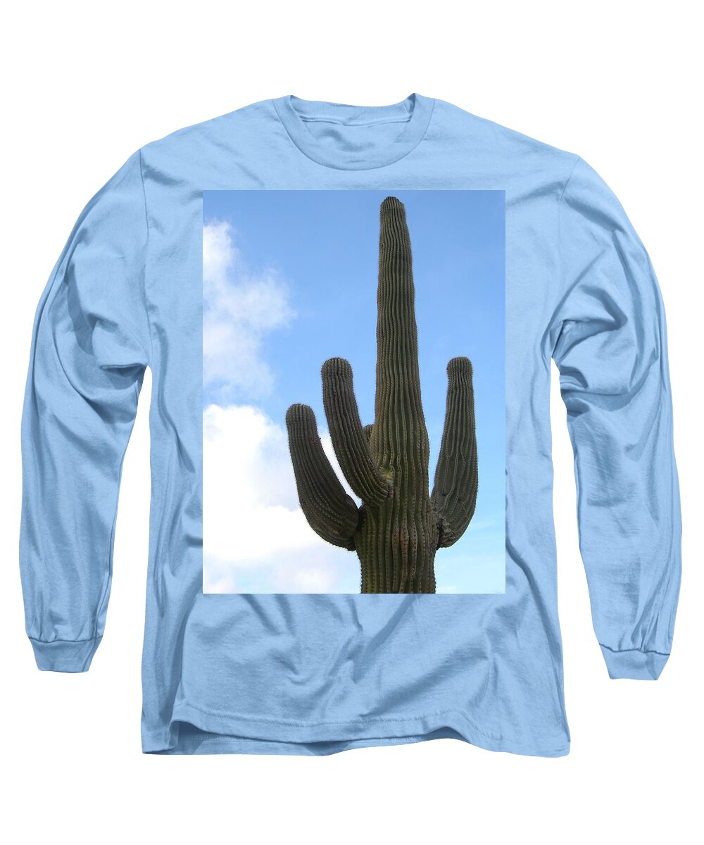 Saugoro Long Sleeve T-Shirt featuring the photograph Desert Statesman by Carolyn Jacob