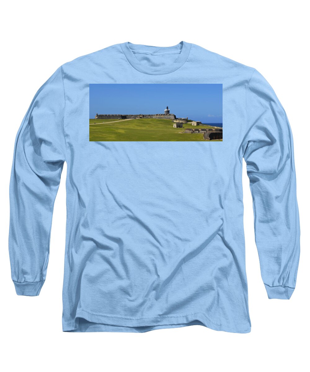 El Morro Long Sleeve T-Shirt featuring the photograph El Morro Panorama by Shanna Hyatt