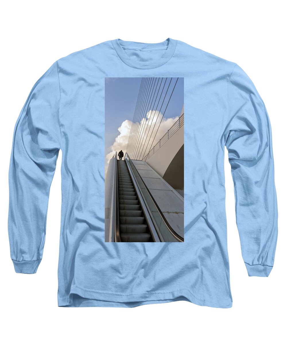 Elevator Long Sleeve T-Shirt featuring the photograph Elevator by Mike Santis