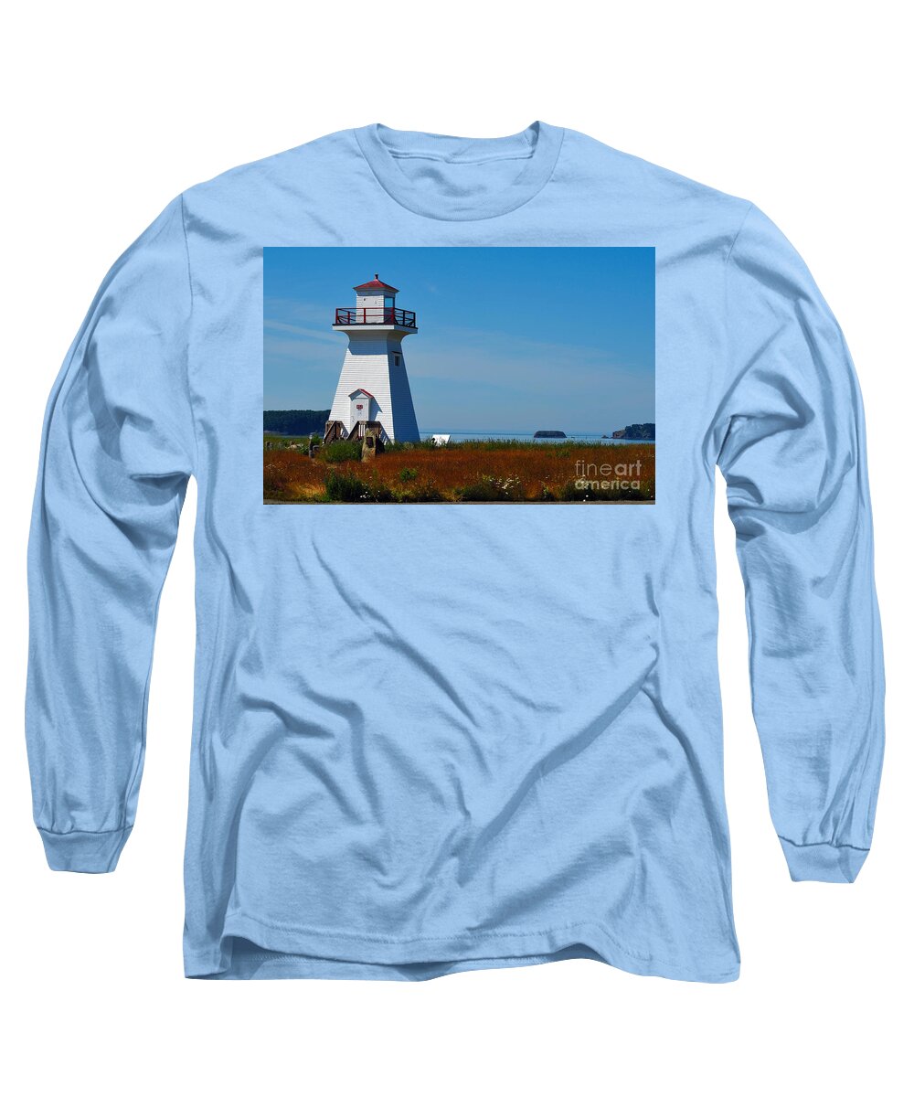 Five_islands Long Sleeve T-Shirt featuring the photograph Five Islands Lighthouse by Randi Grace Nilsberg