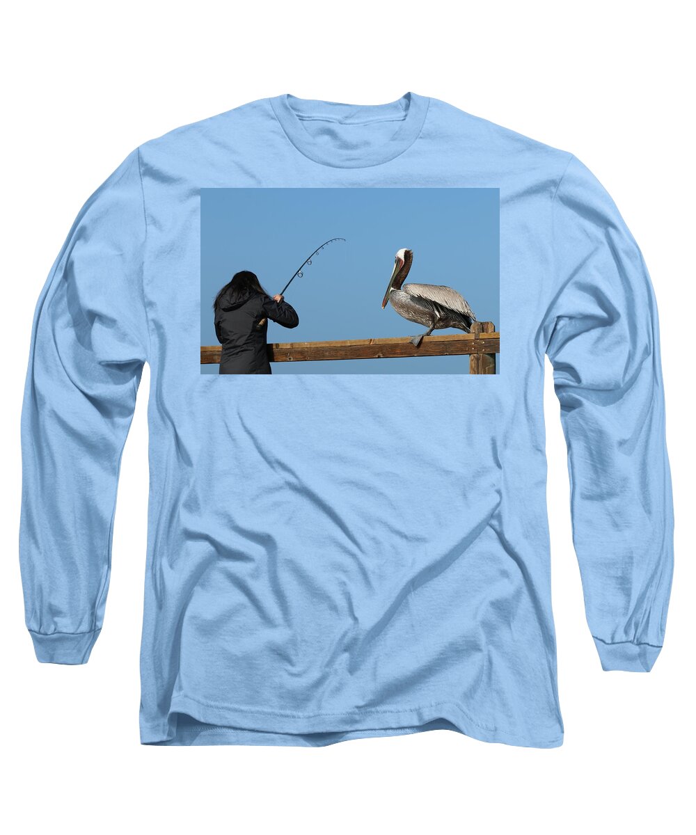 Wild Long Sleeve T-Shirt featuring the photograph Free Dinner by Christy Pooschke