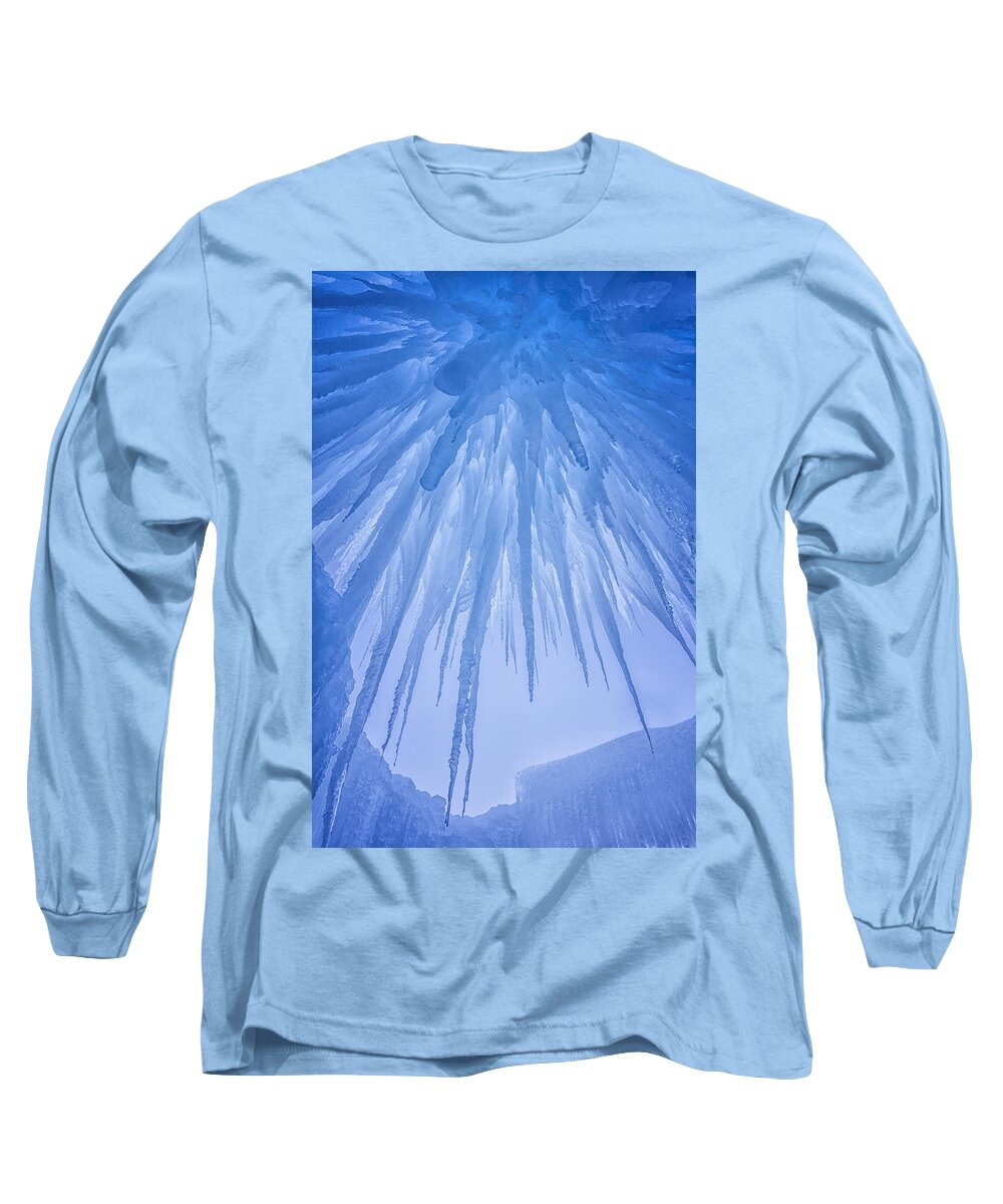 Ice Long Sleeve T-Shirt featuring the photograph Ice Cave by Darren White