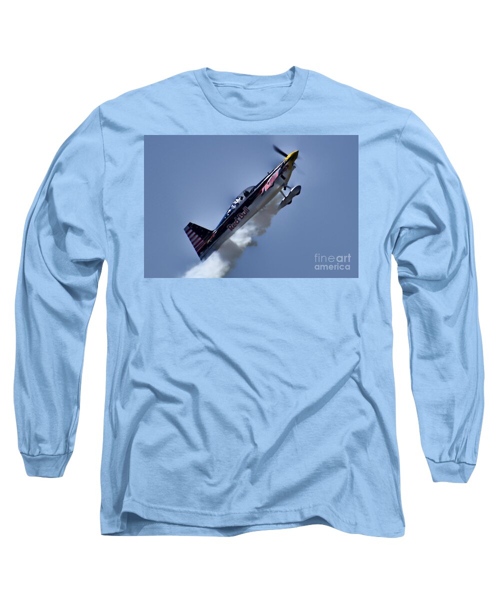 Kirby Chambliss And The Red Bull Air Force Long Sleeve T-Shirt featuring the photograph Kirby Chambliss and the Red Bull Air Force by Douglas Barnard