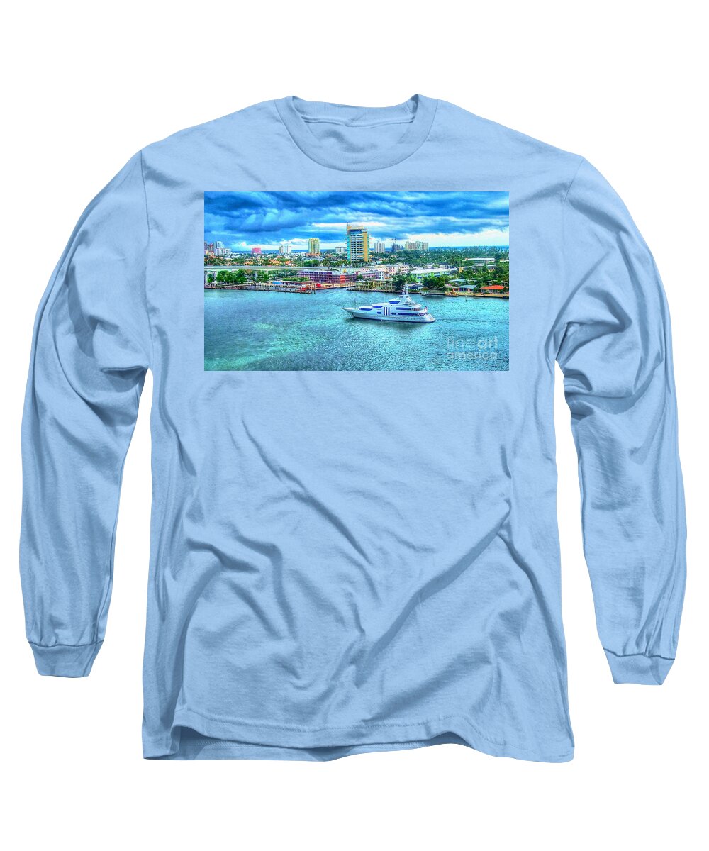 Ft. Lauderdale Long Sleeve T-Shirt featuring the photograph Lauderdale by Debbi Granruth