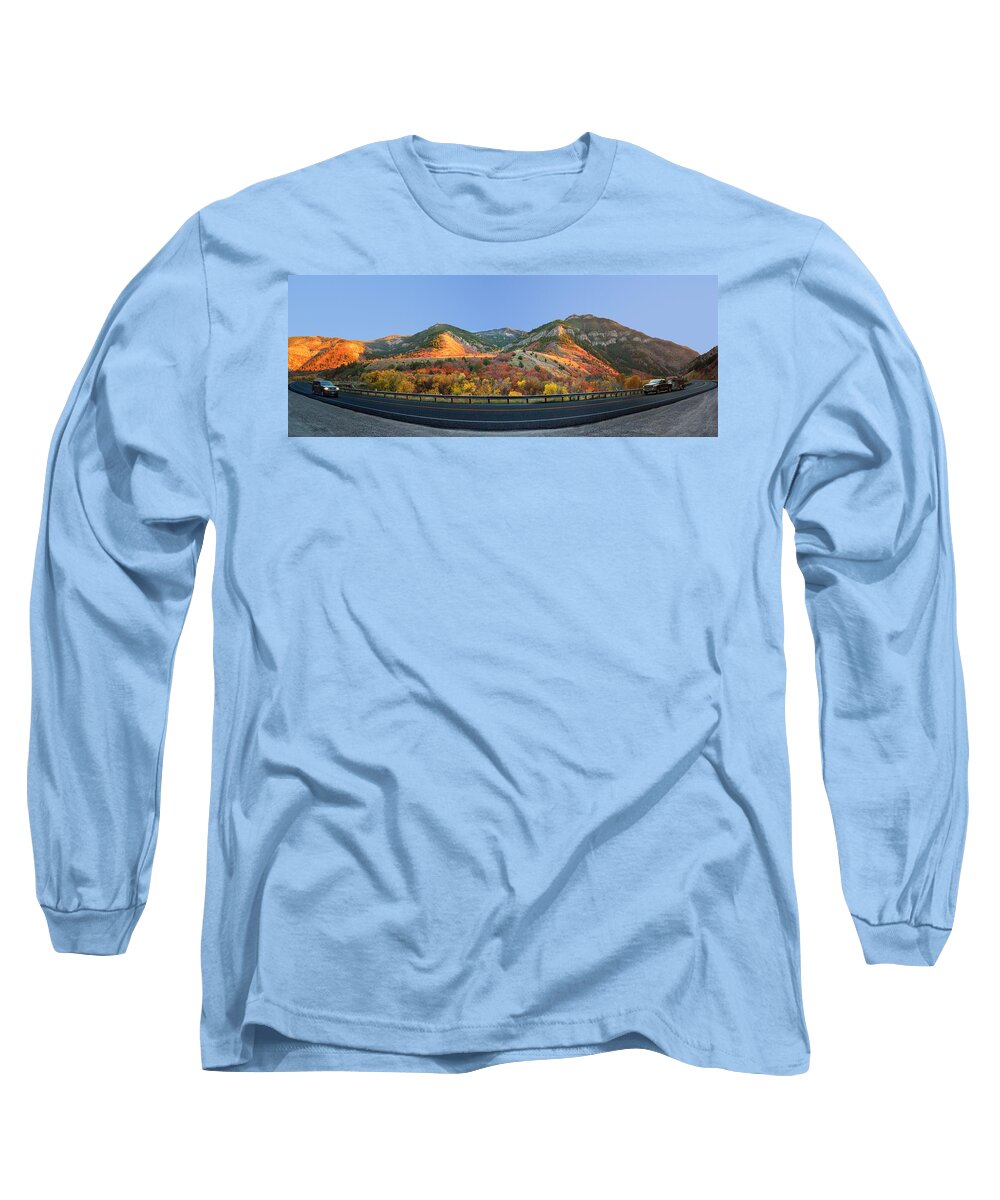 Trees Long Sleeve T-Shirt featuring the photograph Logan Canyon by David Andersen