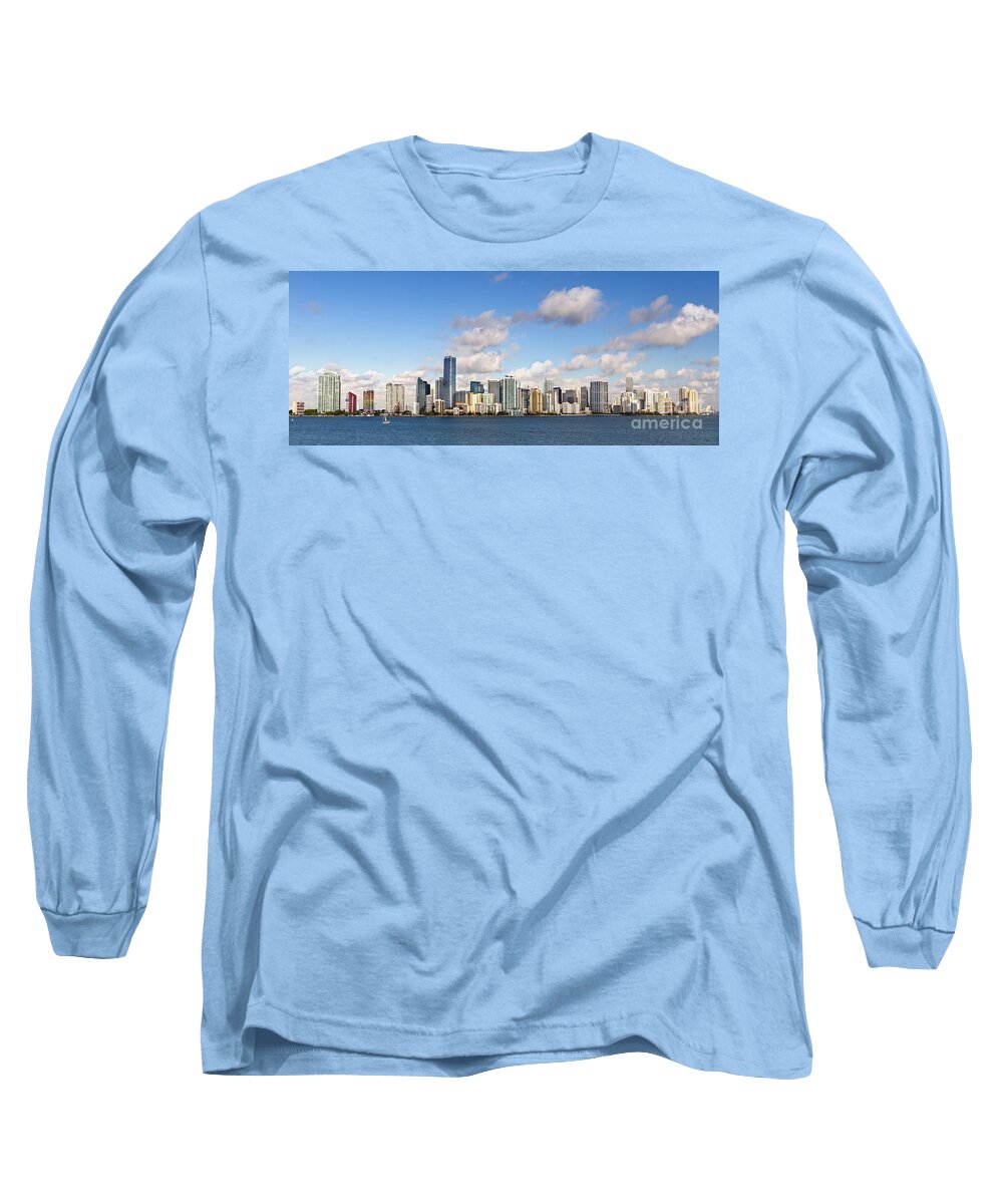 Miami Long Sleeve T-Shirt featuring the photograph Miami Heat by Evelina Kremsdorf