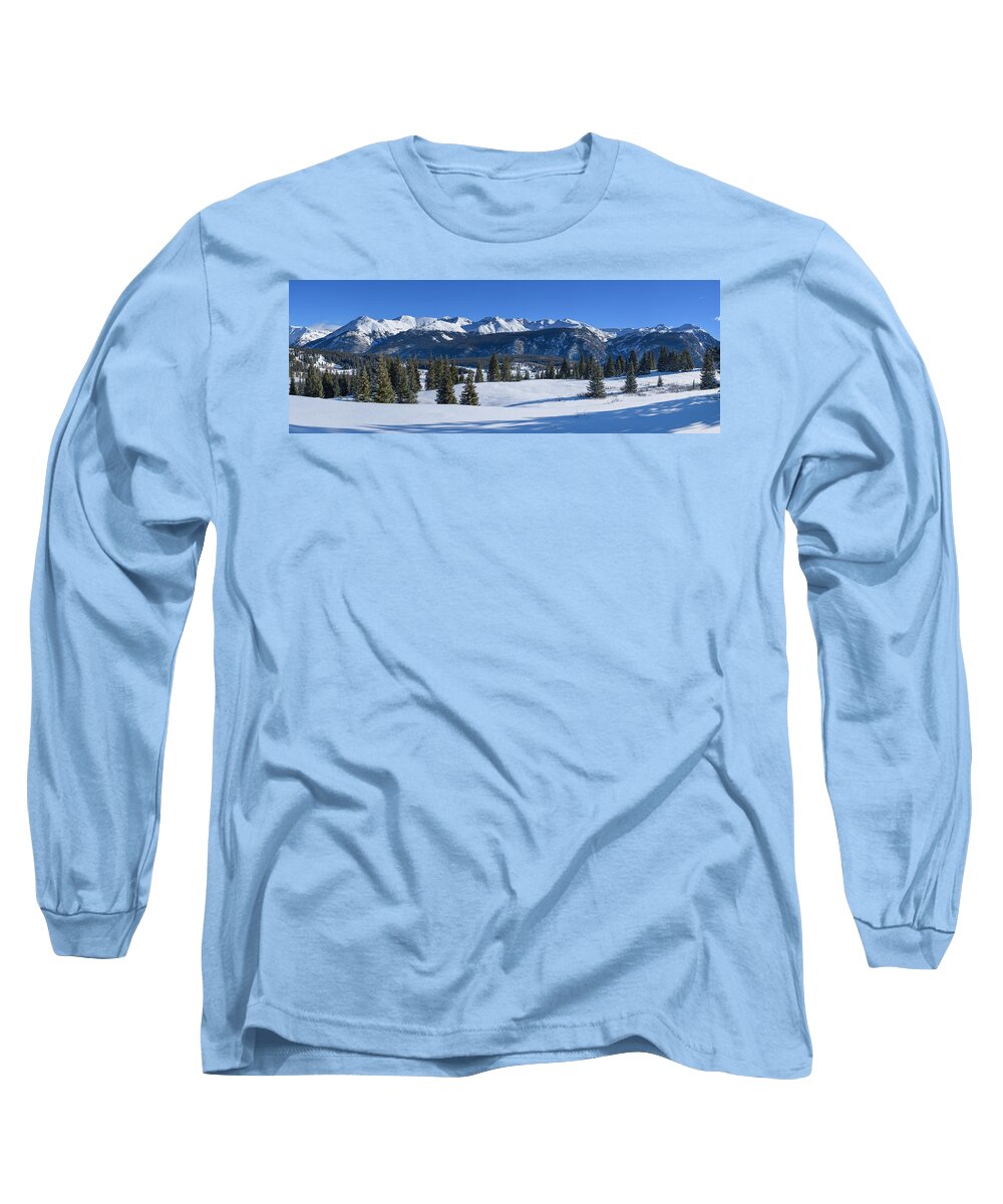 Snow Long Sleeve T-Shirt featuring the photograph Molas Pass by Darren White