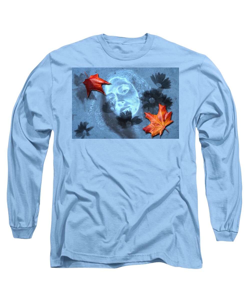 Autumn Long Sleeve T-Shirt featuring the digital art November by Lisa Yount