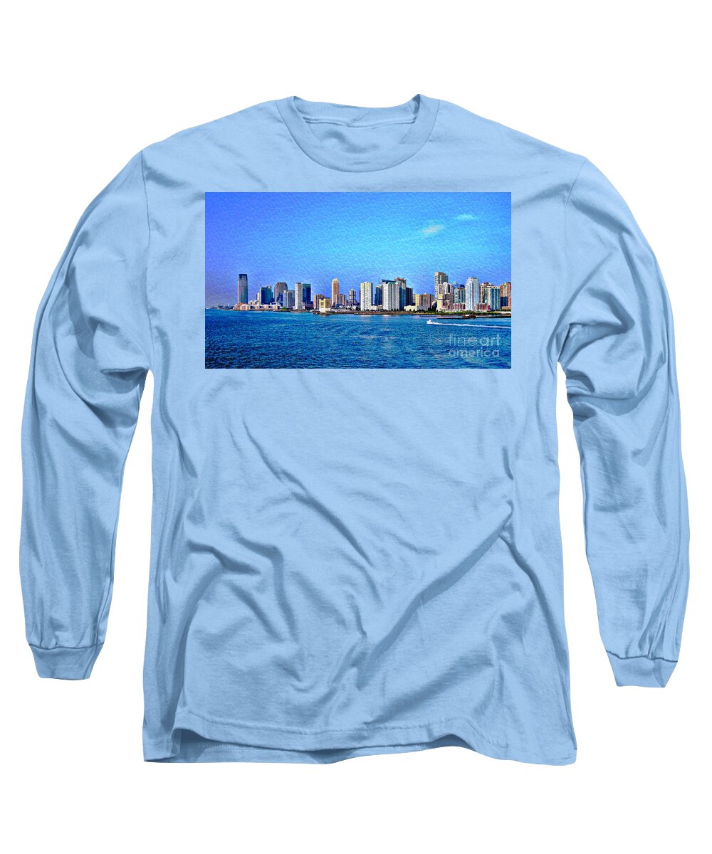New York Long Sleeve T-Shirt featuring the photograph NYC The Big Apple by Judy Palkimas