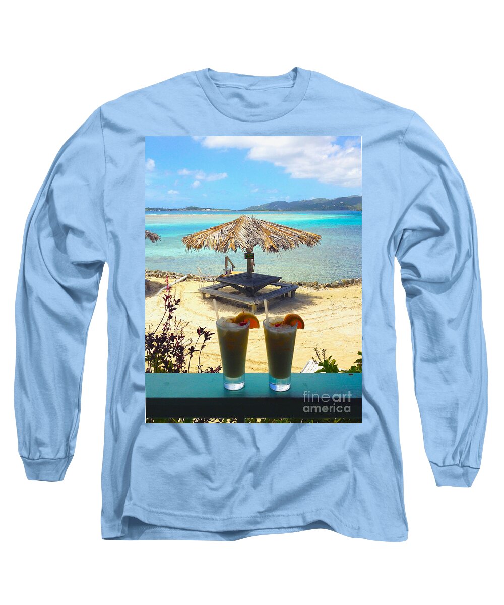 Baths Long Sleeve T-Shirt featuring the photograph Painkillers by Carey Chen