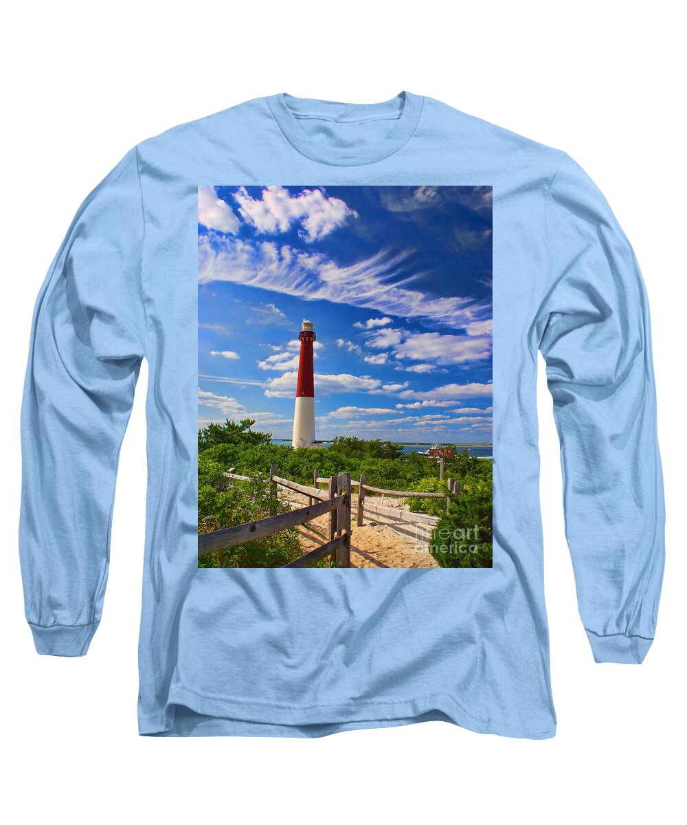 Lighthouse Long Sleeve T-Shirt featuring the photograph Path to the Light by Nick Zelinsky Jr