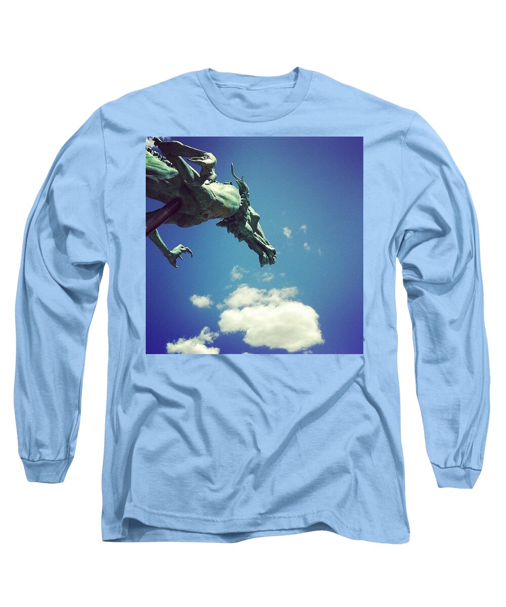 Dragon Long Sleeve T-Shirt featuring the photograph Paul's Dragon by Katie Cupcakes