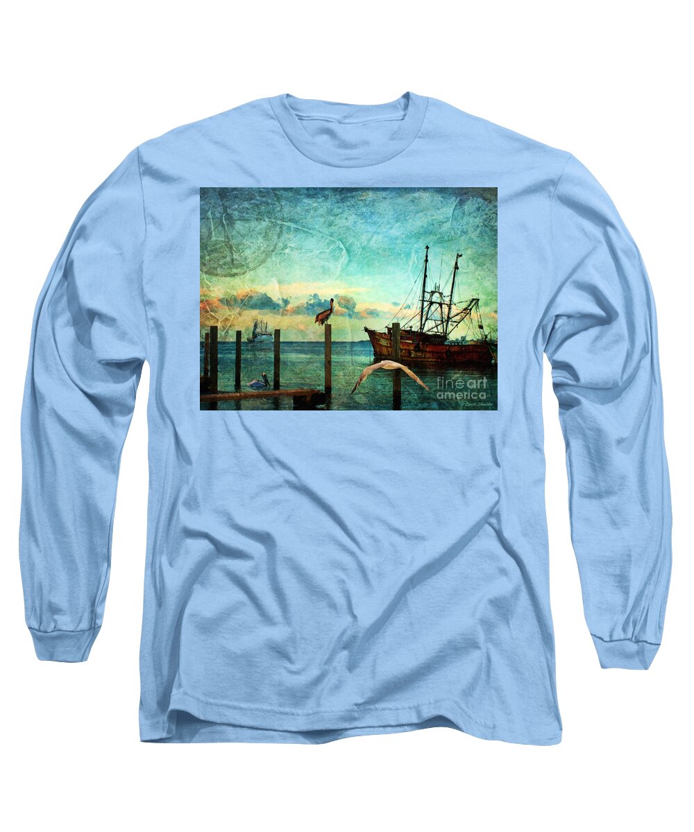 Water Long Sleeve T-Shirt featuring the photograph Somewhere...beyond the sea by Lianne Schneider