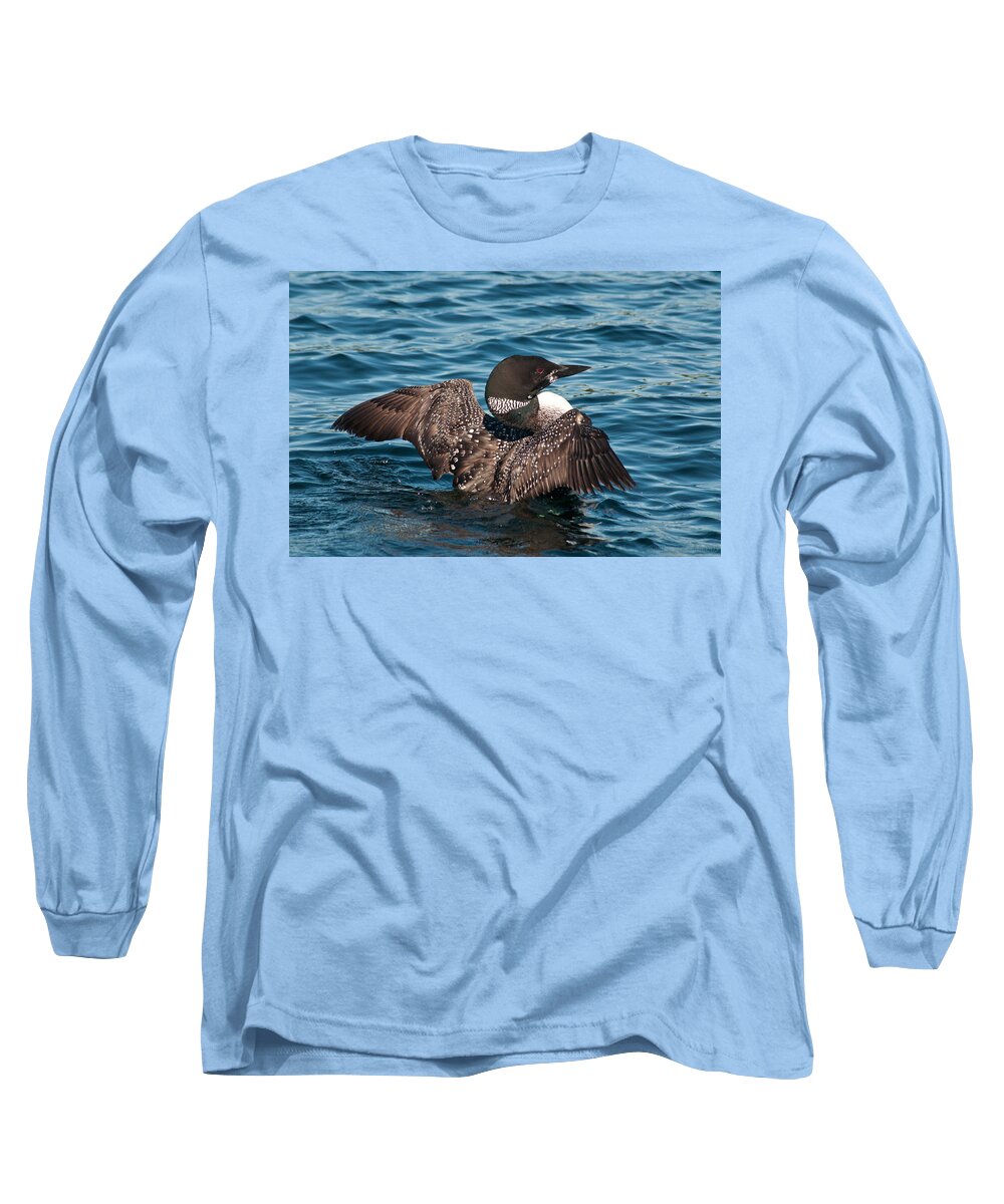 Birds Long Sleeve T-Shirt featuring the photograph Spreading My Wings by Brenda Jacobs
