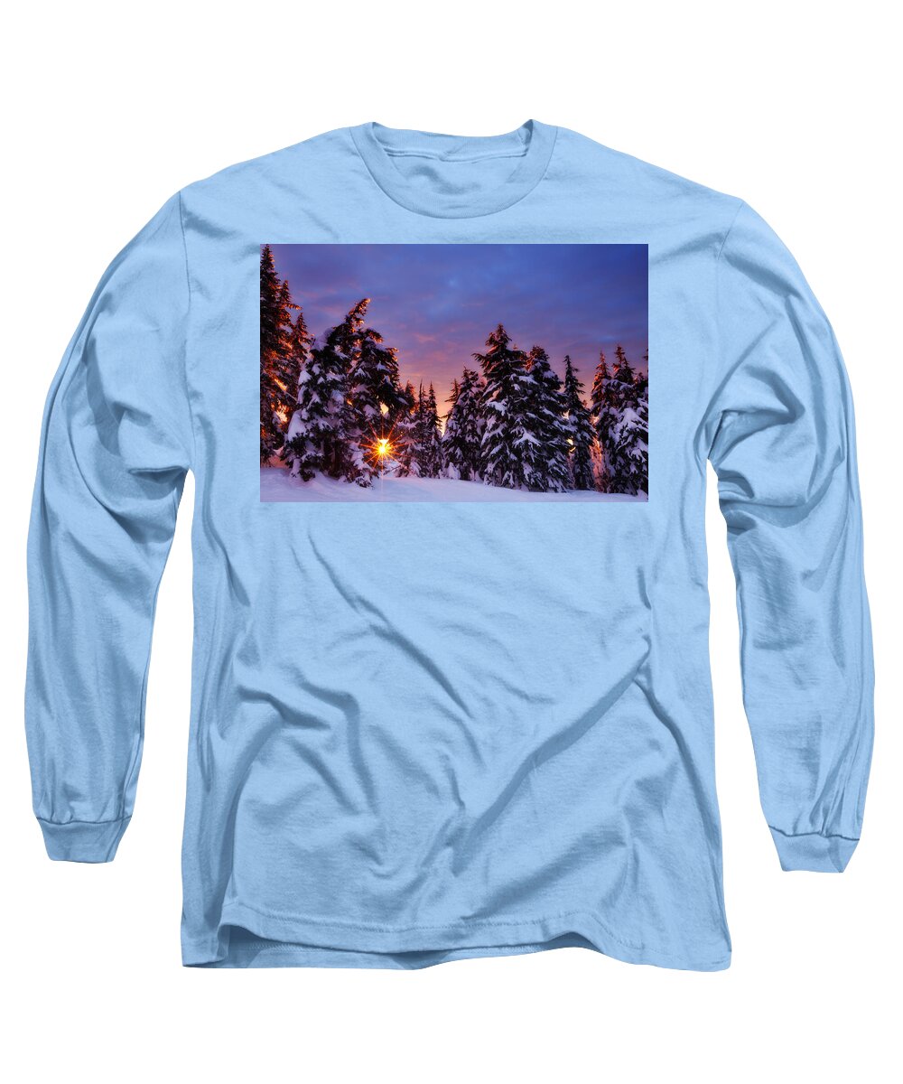 Winter Long Sleeve T-Shirt featuring the photograph Sunrise Dreams by Darren White