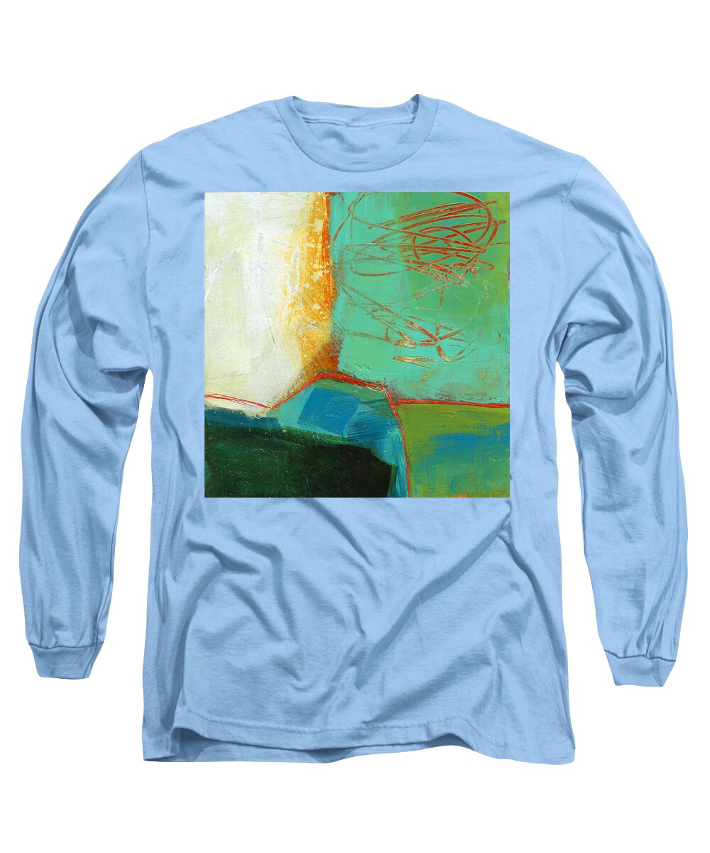 4x4 Long Sleeve T-Shirt featuring the painting Teeny Tiny Art 110 by Jane Davies