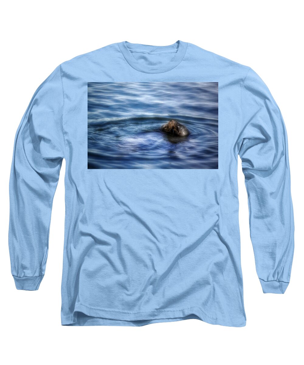 Seals. Seal Long Sleeve T-Shirt featuring the photograph Tender Kisses by Melanie Lankford Photography